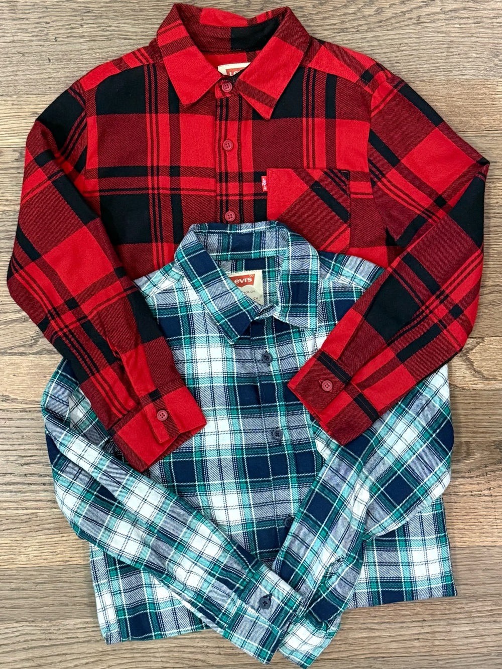 Levi's Boys Size 8 Flannel Shirt Bundle